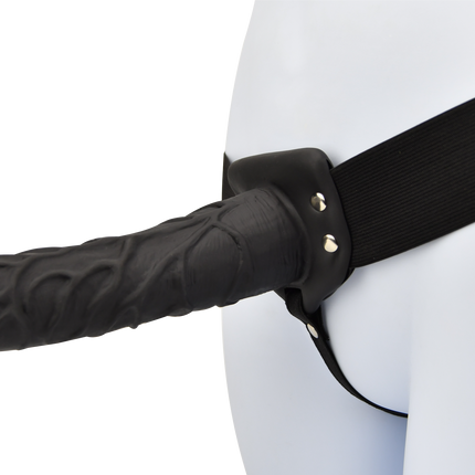 Loving Joy 9 Inch Hollow Strap On Black