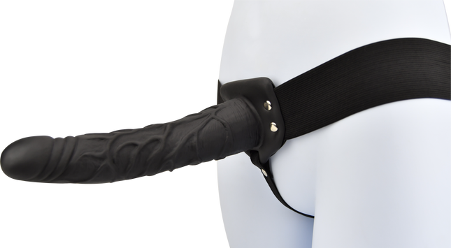 Loving Joy 9 Inch Hollow Strap On Black