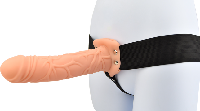 Loving Joy 8 Inch Hollow Strap On Vanilla