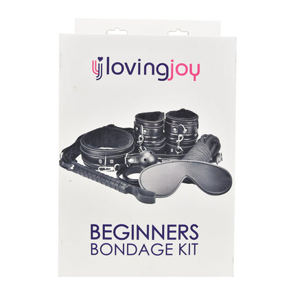 Loving Joy Beginner's Bondage Kit Black (8 Piece)