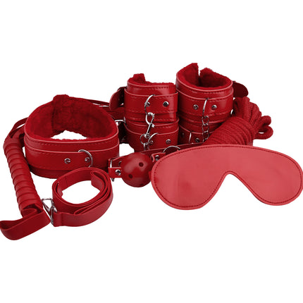 Loving Joy Beginner's Bondage Kit Red (8 Piece)
