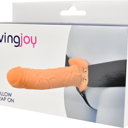 Loving Joy 8 Inch Hollow Strap On Vanilla