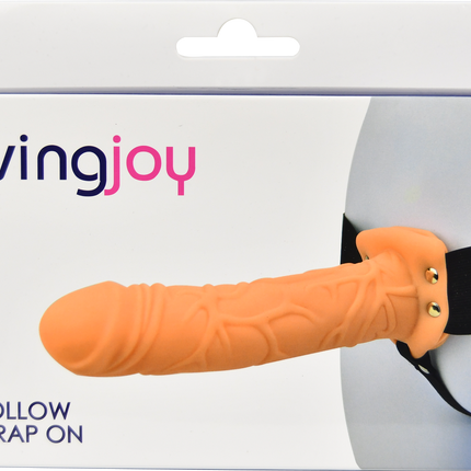 Loving Joy 8 Inch Hollow Strap On Vanilla