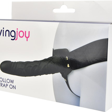 Loving Joy 9 Inch Hollow Strap On Black