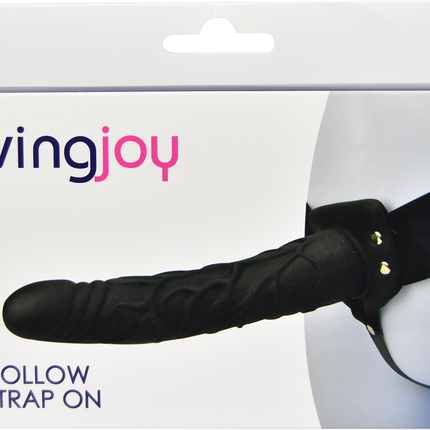Loving Joy 9 Inch Hollow Strap On Black