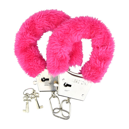 Loving Joy Furry Handcuffs Pink