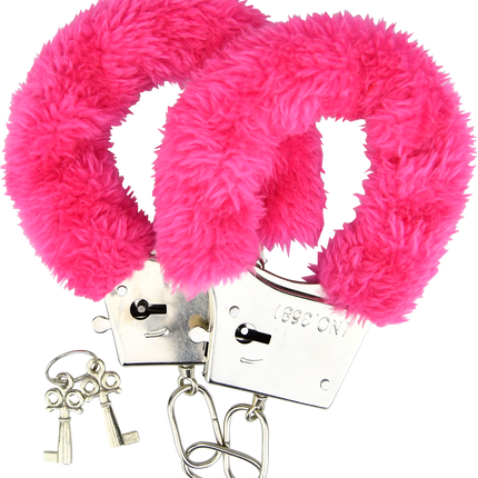 Loving Joy Furry Handcuffs Pink