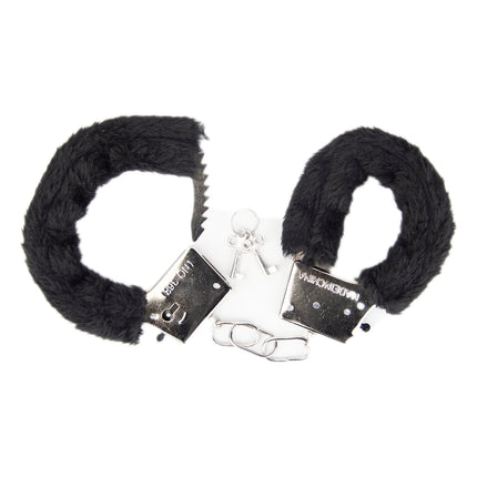 Loving Joy Furry Handcuffs Black