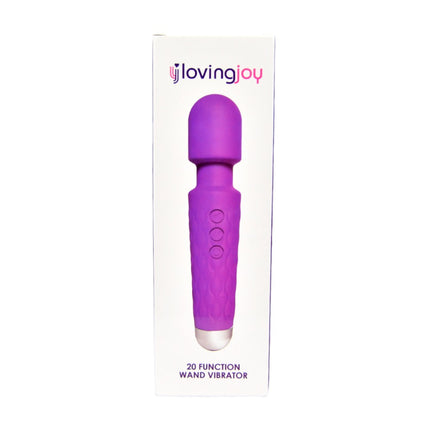 Loving Joy 20 Function Wand Vibrator Purple