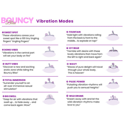 Bouncy Bliss Classic Sit-On Vibrator with Rechargeable Remote Control