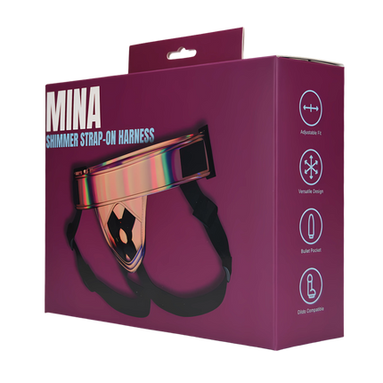Mina Shimmer Strap-On Harness