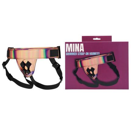 Mina Shimmer Strap-On Harness