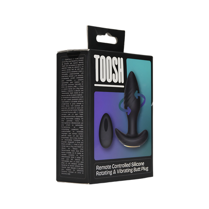 Toosh Remote Controlled Silicone Rotating & Vibrating Butt Plug