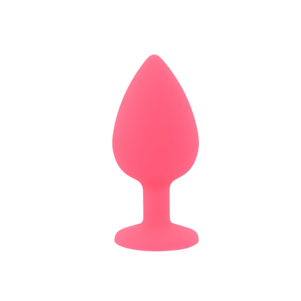 Toosh Silicone Butt Plug Pink Set of 3 Clear Stone